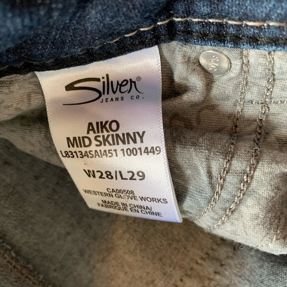 Silver Jeans Blue Skinny Denim - Picture 5 of 8